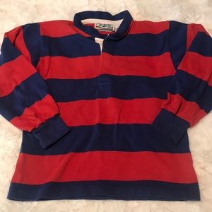 Vintage boys red and blue polo size 6-7